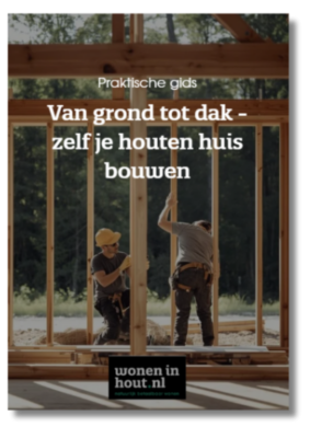 3d afbeelding van de zelfbouwgids van grond tot dak- zelf je houten huis bouwen